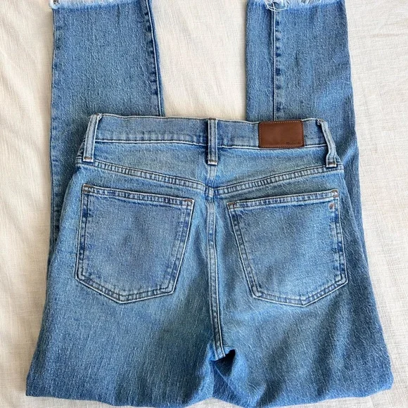 Madewell Blue Straight Leg Jeans Classic Style - Picture 2 of 6